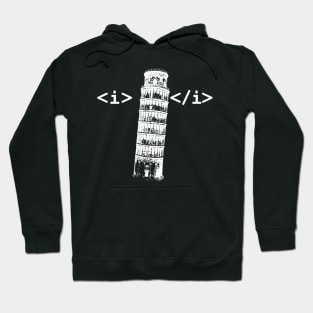 Funny HTML Italic Coding Hoodie